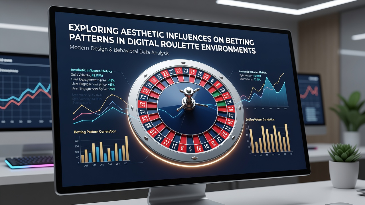 Digital roulette interface showcasing vibrant color themes and layout elements that shape player interactions
