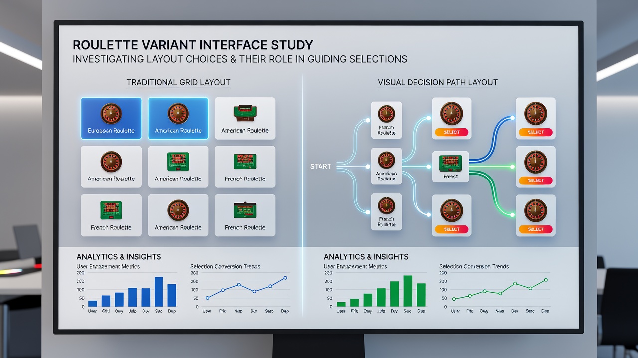 Regional comparison chart of roulette demo interfaces highlighting layout variations by market
